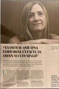 Entrevista Es difícil que en una editorial et faci cas quan no ets ningú